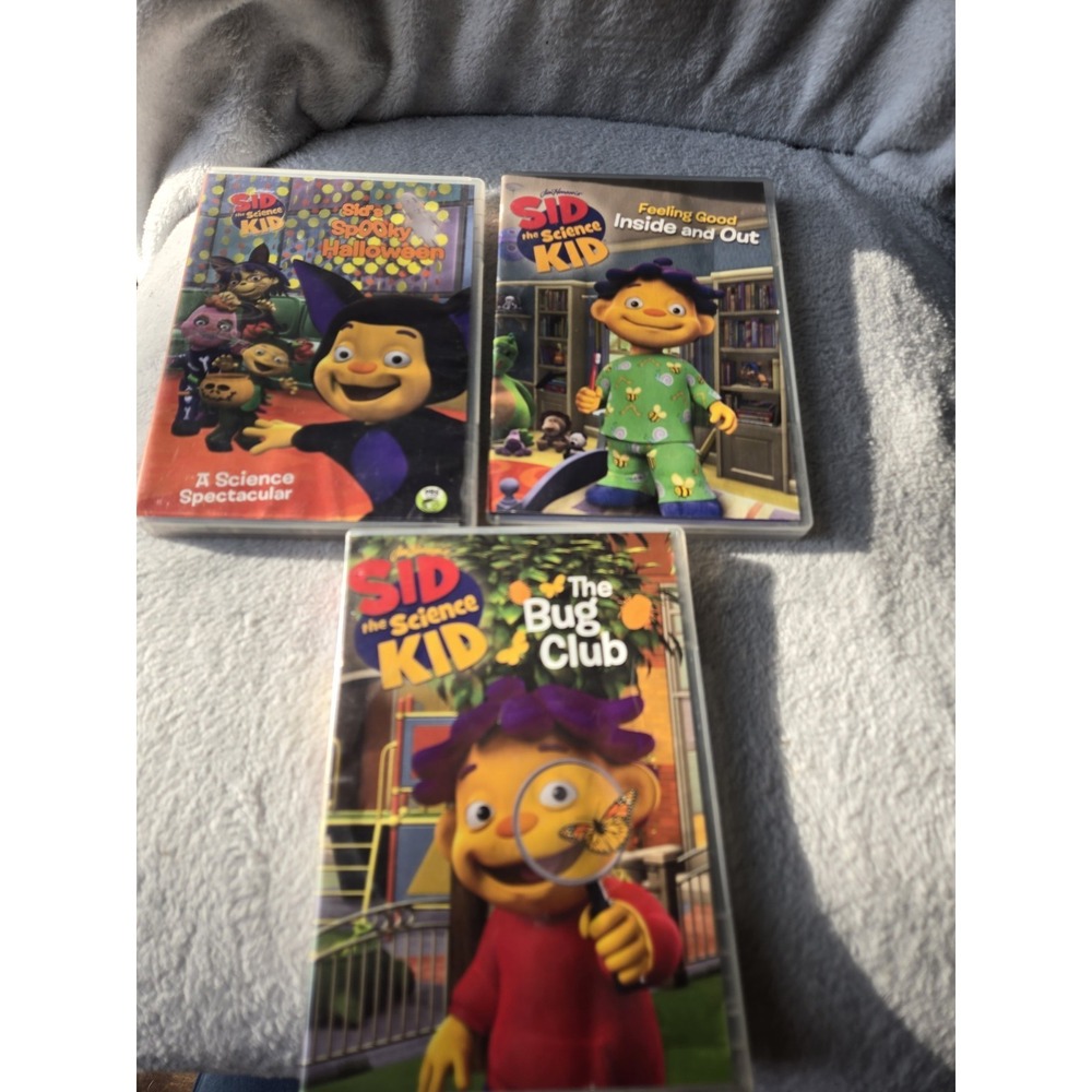 Sid the Science Kid DVD Lot of 3 PBS Educational Shows Jim Henson's Company